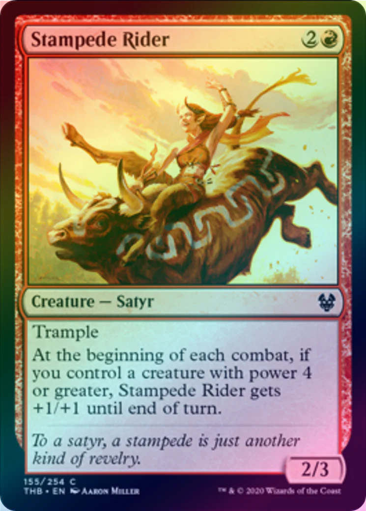 MTG: Theros Beyond Death 155: Stampede Rider (FOIL) 