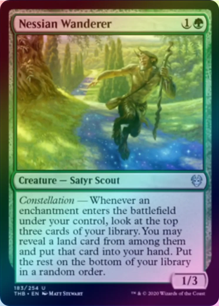 MTG: Theros Beyond Death 183: Nessian Wanderer (FOIL) 