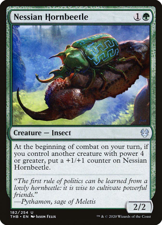 MTG: Theros Beyond Death 182: Nessian Hornbeetle 