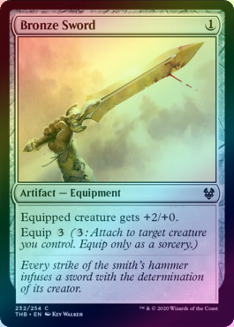 MTG: Theros Beyond Death 232: Bronze Sword (FOIL) 