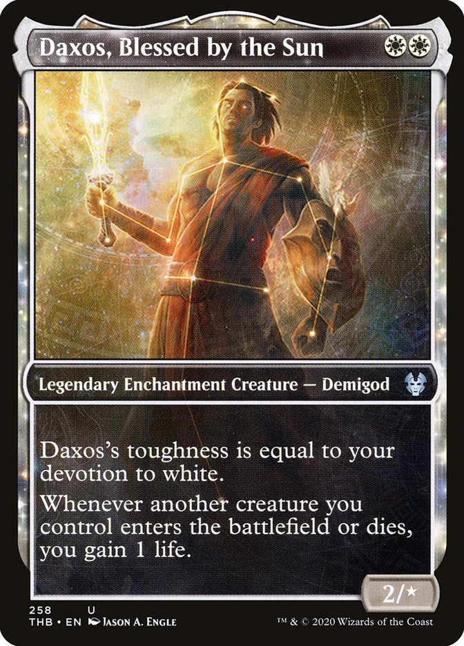 MTG: Theros Beyond Death 258: Daxos Blessed by the Sun (FOIL) 