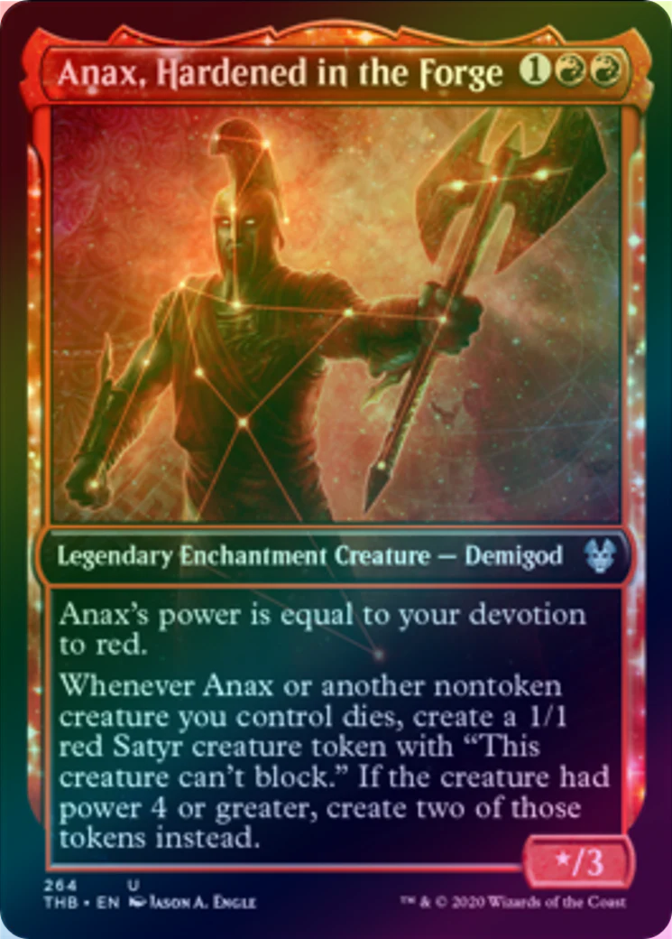 MTG: Theros Beyond Death 264: Anax, Hardened in the Forge (FOIL) 