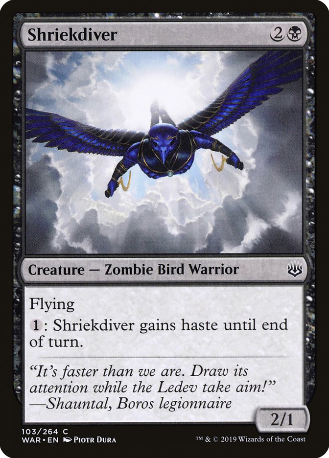 MTG: War of the Spark 103: Shriekdiver 