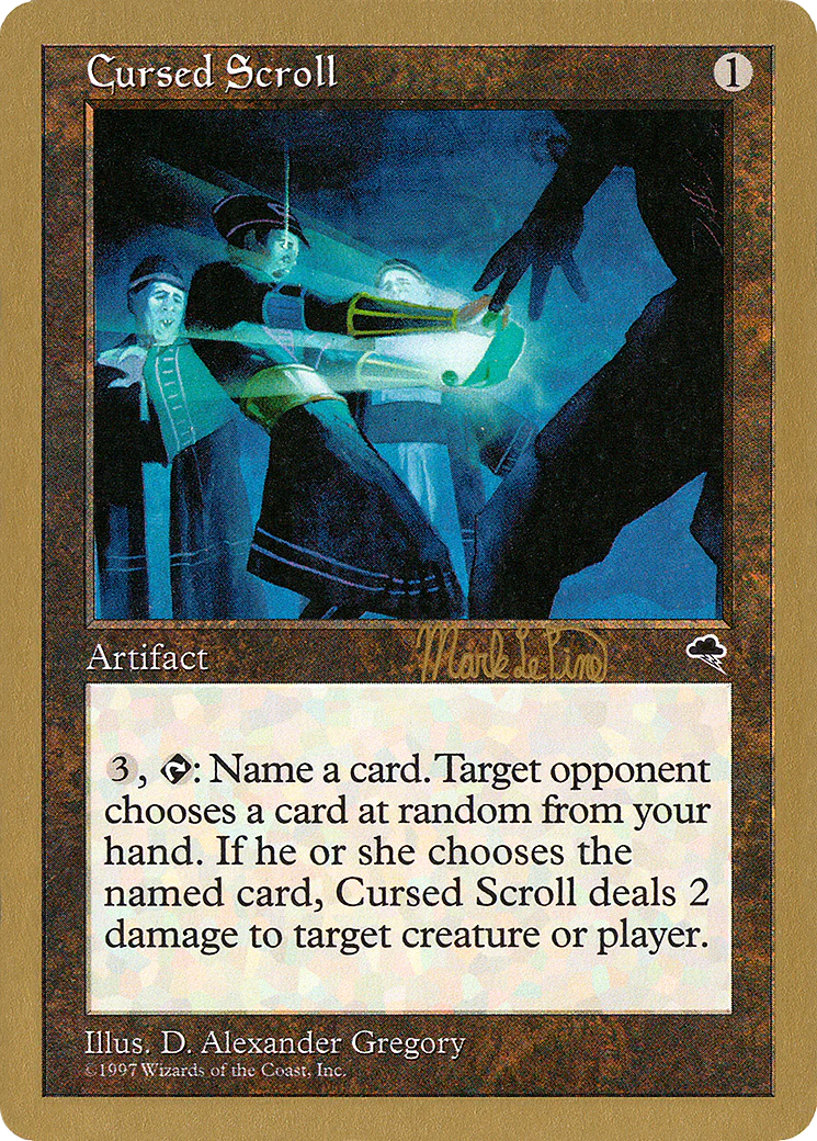 MTG: World Championship Decks: Cursed Scroll (1999 Mark Le Pine) 