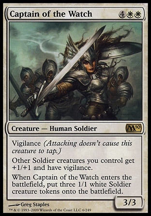 MTG 2010 Core Set 006: Captain of the Watch 
