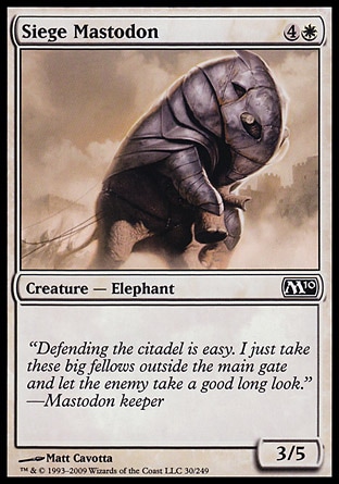 MTG 2010 Core Set 030: Siege Mastodon 