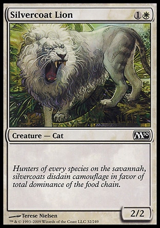 MTG 2010 Core Set 032: Silvercoat Lion 