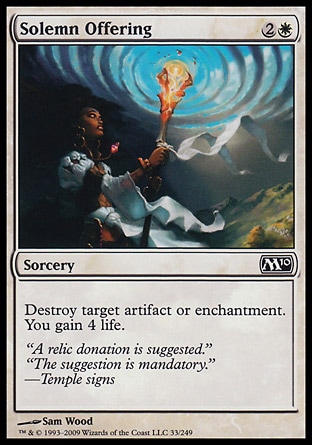 MTG 2010 Core Set 033: Solemn Offering 
