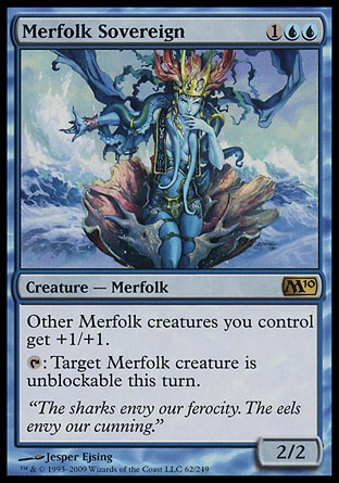 MTG 2010 Core Set 062: Merfolk Sovereign 