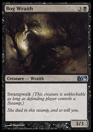 MTG 2010 Core Set 086: Bog Wraith 