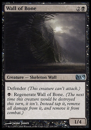 MTG 2010 Core Set 119: Wall of Bone 