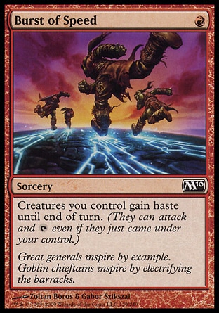 MTG 2010 Core Set 129: Burst of Speed 