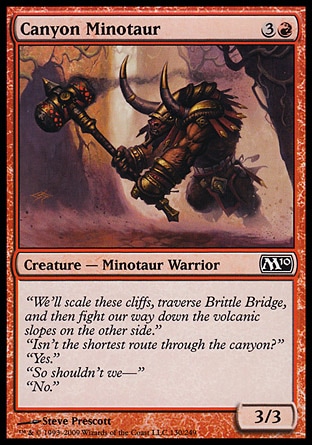 MTG 2010 Core Set 130: Canyon Minotaur 
