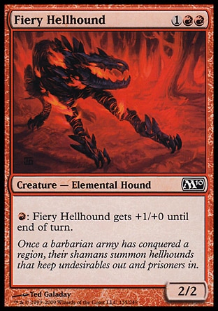 MTG 2010 Core Set 135: Fiery Hellhound 
