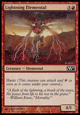 MTG 2010 Core Set 147: Lightning Elemental 
