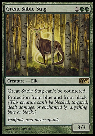 MTG 2010 Core Set 186: Great Sable Stag 