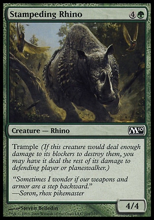 Magic 2010 Core Set 204: Stampeding Rhino 