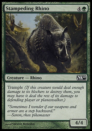 MTG 2010 Core Set 204: Stampeding Rhino 