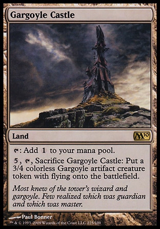 Magic 2010 Core Set 225: Gargoyle Castle 