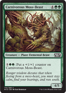MTG 2015 Core Set 170: Carnivorous Moss-Beast 