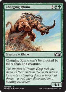 MTG 2015 Core Set 171: Charging Rhino 
