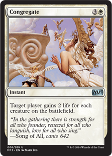 MTG 2015 Core Set 006: Congregate 