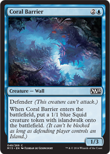 Magic 2015 Core Set 049: Coral Barrier 