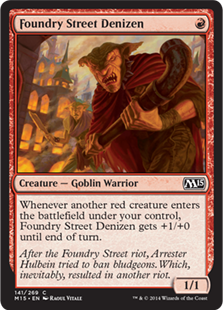 MTG 2015 Core Set 141: Foundry Street Denizen 