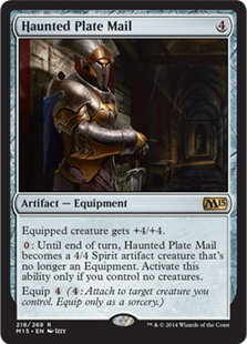 MTG 2015 Core Set 218: Haunted Plate Mail 