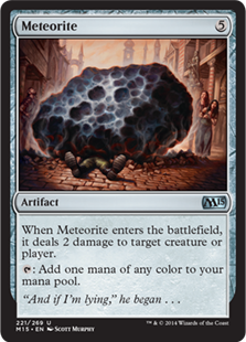 Magic 2015 Core Set 221: Meteorite - Foil 