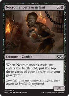 Magic 2015 Core Set 107: Necromancers Assistant 