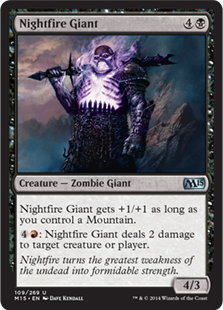 Magic 2015 Core Set 109: Nightfire Giant 
