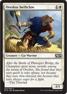MTG 2015 Core Set 022: Oreskos Swiftclaw 