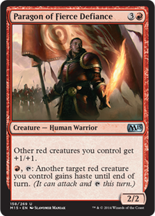 MTG 2015 Core Set 158: Paragon of Fierce Defiance 