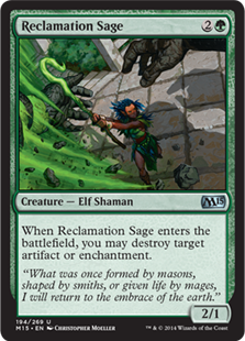 Magic 2015 Core Set 194: Reclamation Sage 