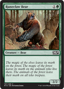 Magic 2015 Core Set 197: Runeclaw Bear 