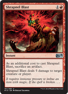 Magic 2015 Core Set 161: Shrapnel Blast 