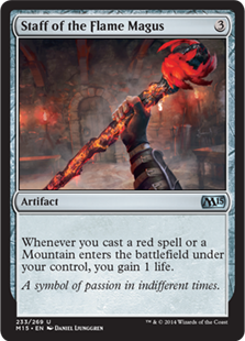Magic 2015 Core Set 233: Staff of the Flame Magus 