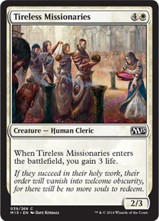 Magic 2015 Core Set 039: Tireless Missionaries 
