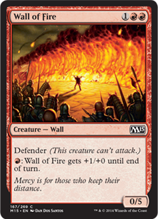 Magic 2015 Core Set 167: Wall of Fire 