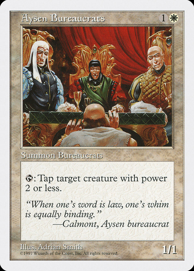 MTG: 5th Edition 009: Aysen Bureaucrats 