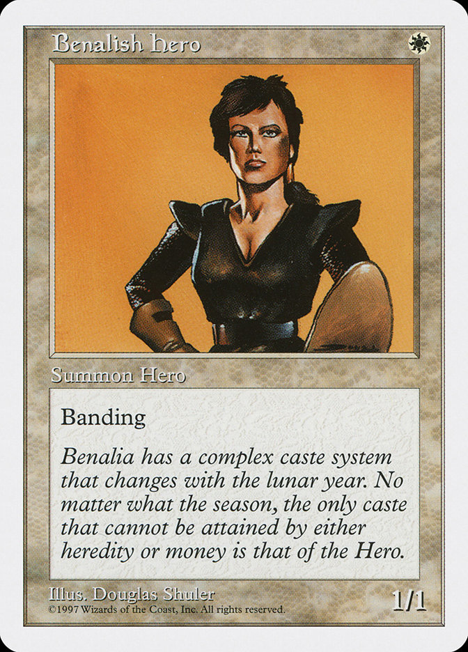 MTG: 5th Edition 010: Benalish Hero 