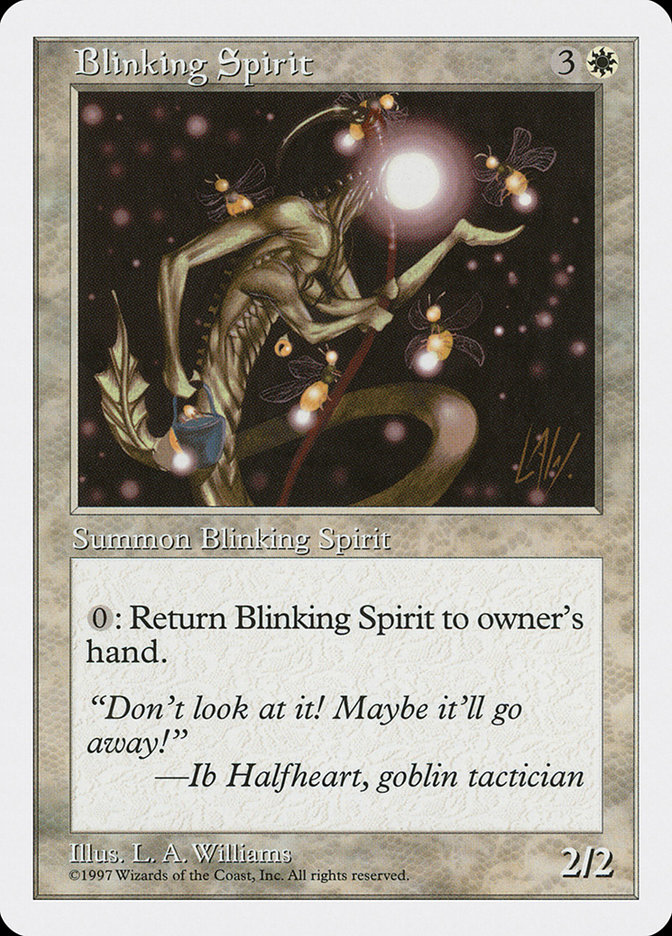 MTG: 5th Edition 012: Blinking Spirit 
