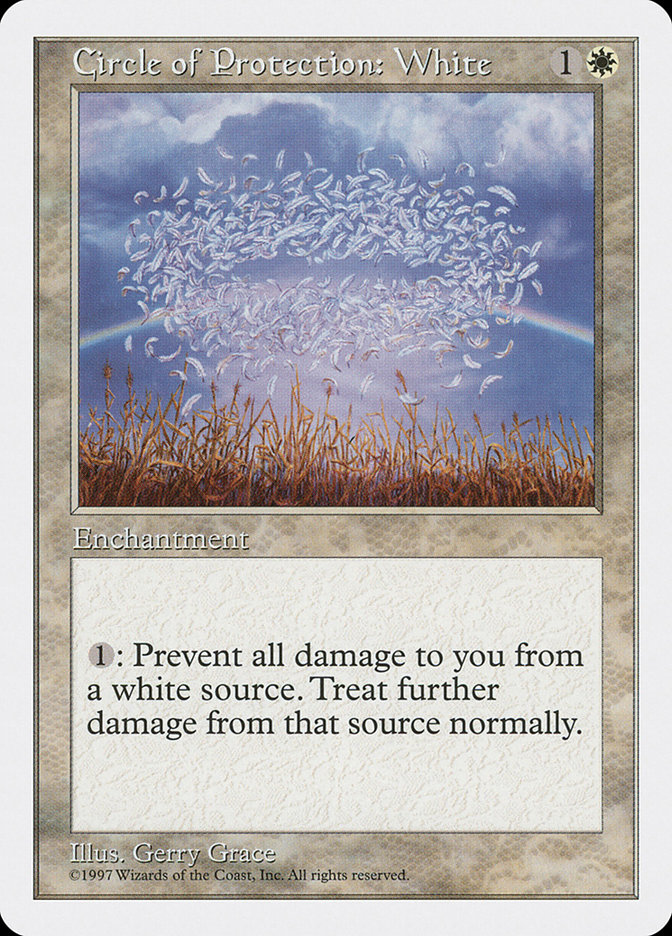 MTG: 5th Edition 021: Circle of Protection: White 