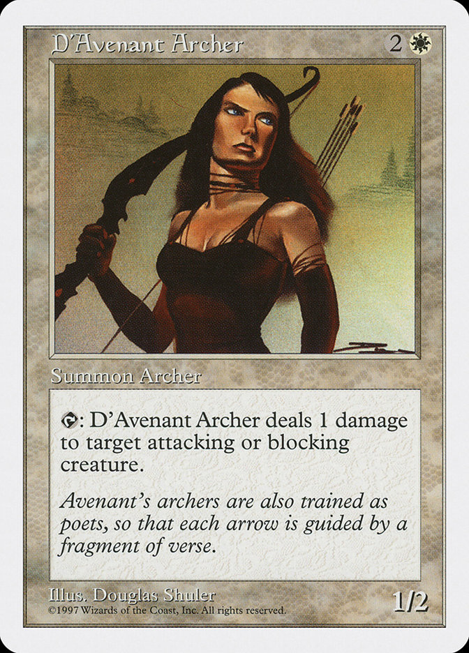 MTG: 5th Edition 023: DAvenant Archer 