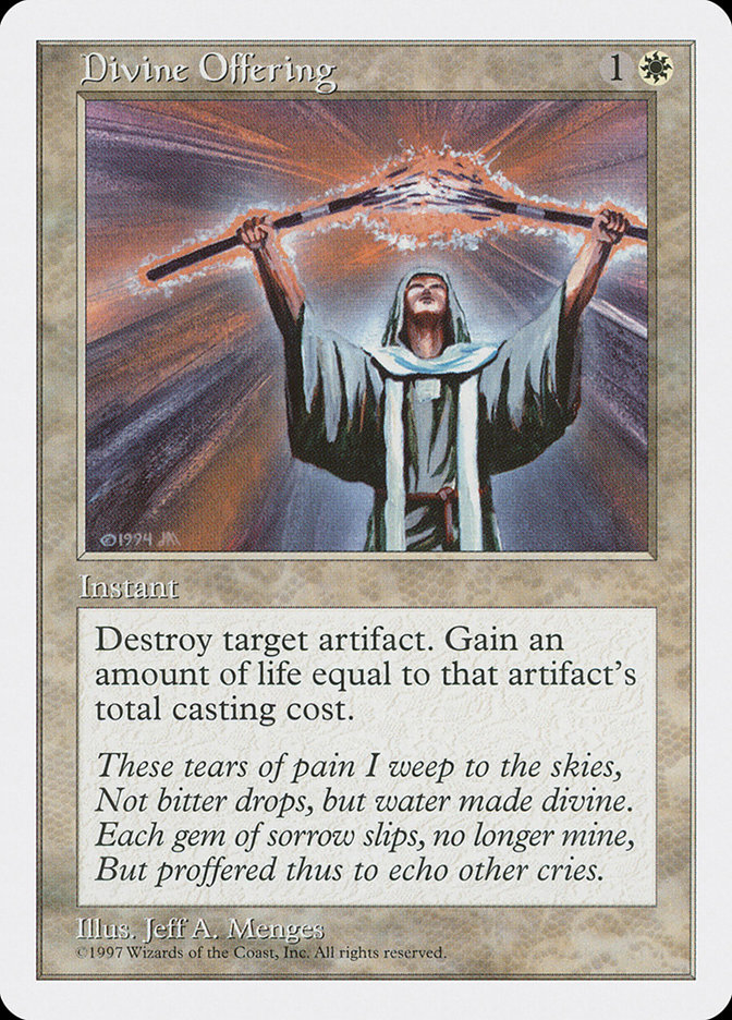 MTG: 5th Edition 027: Divine Offering 