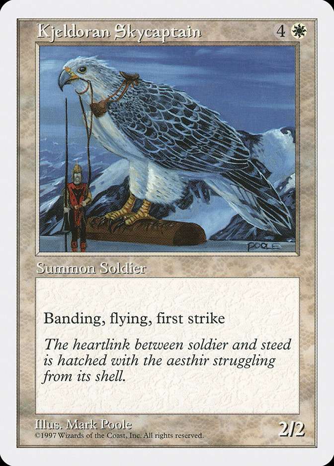 MTG: 5th Edition 045: Kjeldoran Skycaptain 