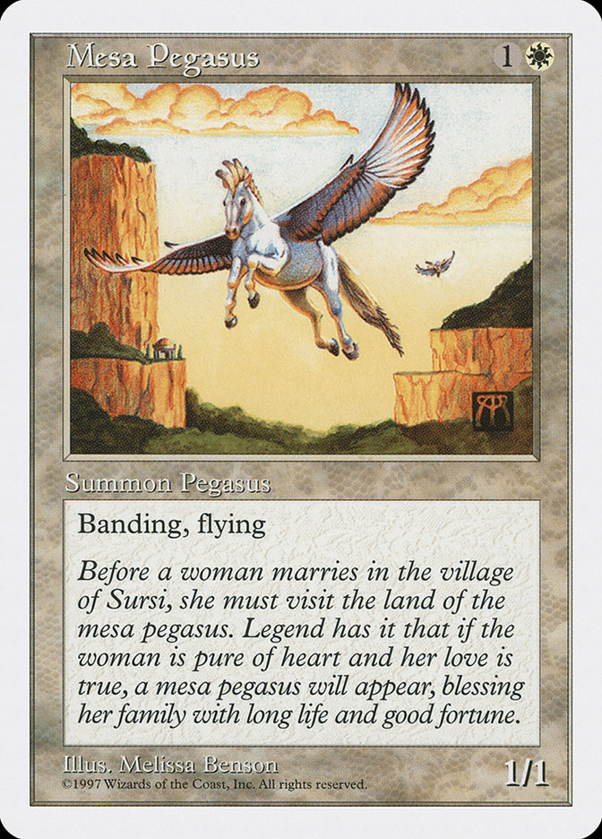 MTG: 5th Edition 047: Mesa Pegasus 