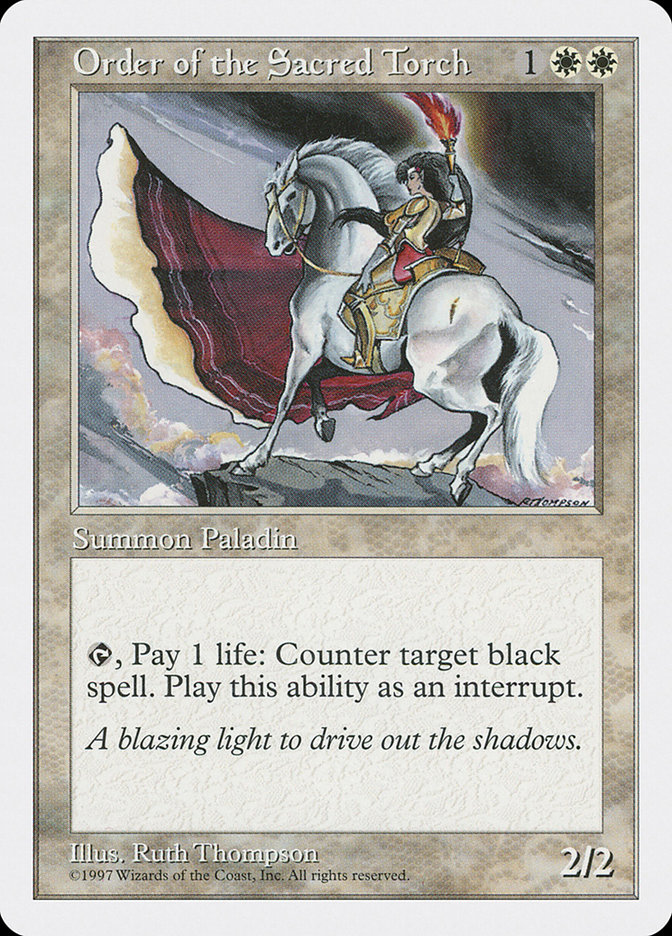 MTG: 5th Edition 048: Order of the Sacred Torch 