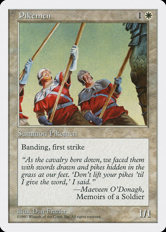MTG: 5th Edition 052: Pikemen 